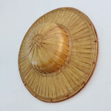 Hat, colonial helmet in bamboo 60s 70s