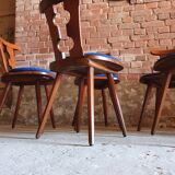 Set of 6 bistro chairs 1970