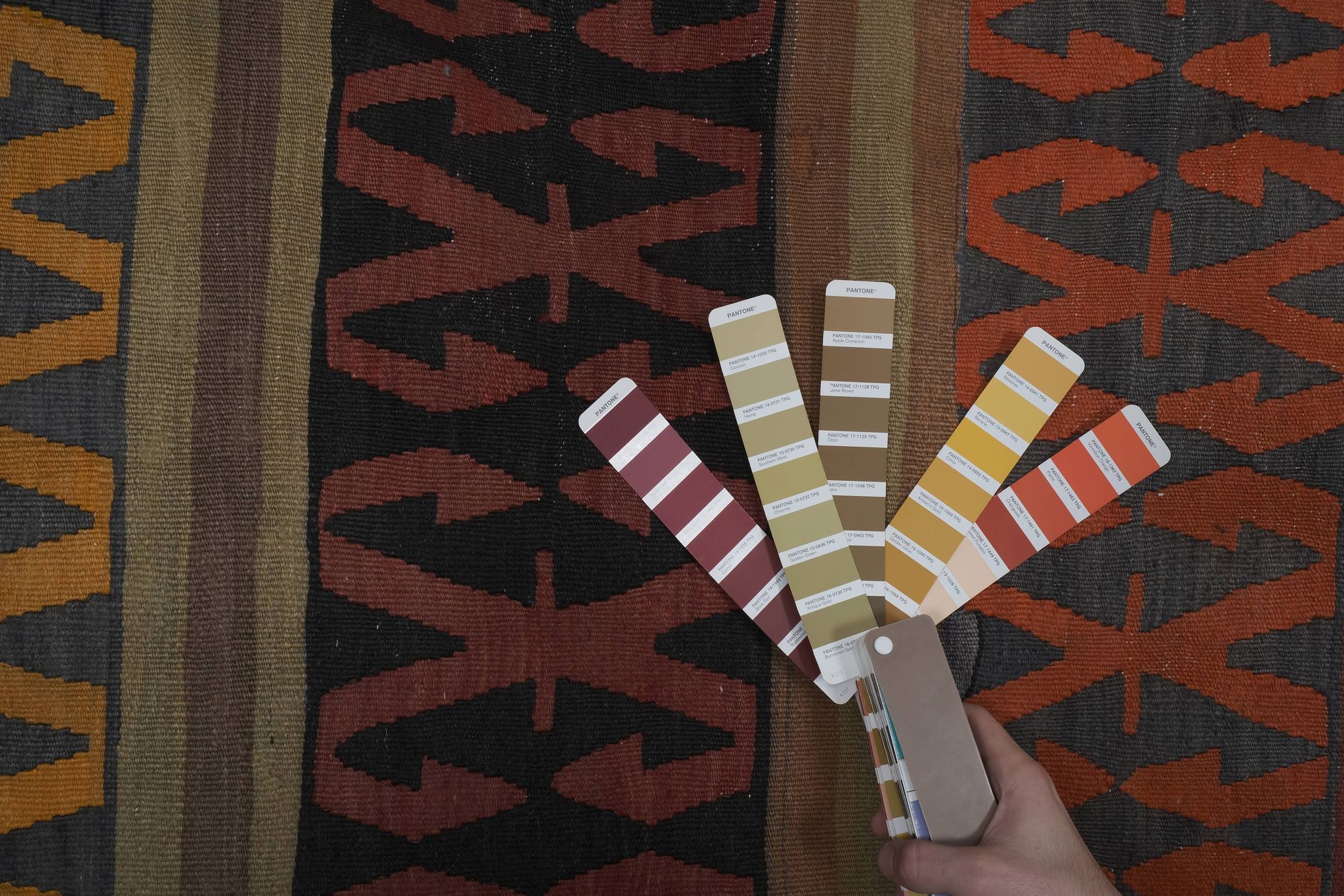 Early 20th Century Wide Konya Kilim Runner for Foyer 4'11'' x 10'1''