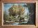 Tableau hst 19th century animated landscape (Camargue - guardian?) signed