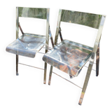 Folding plexiglass chairs