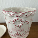 Pot cover ceramic pattern flowers