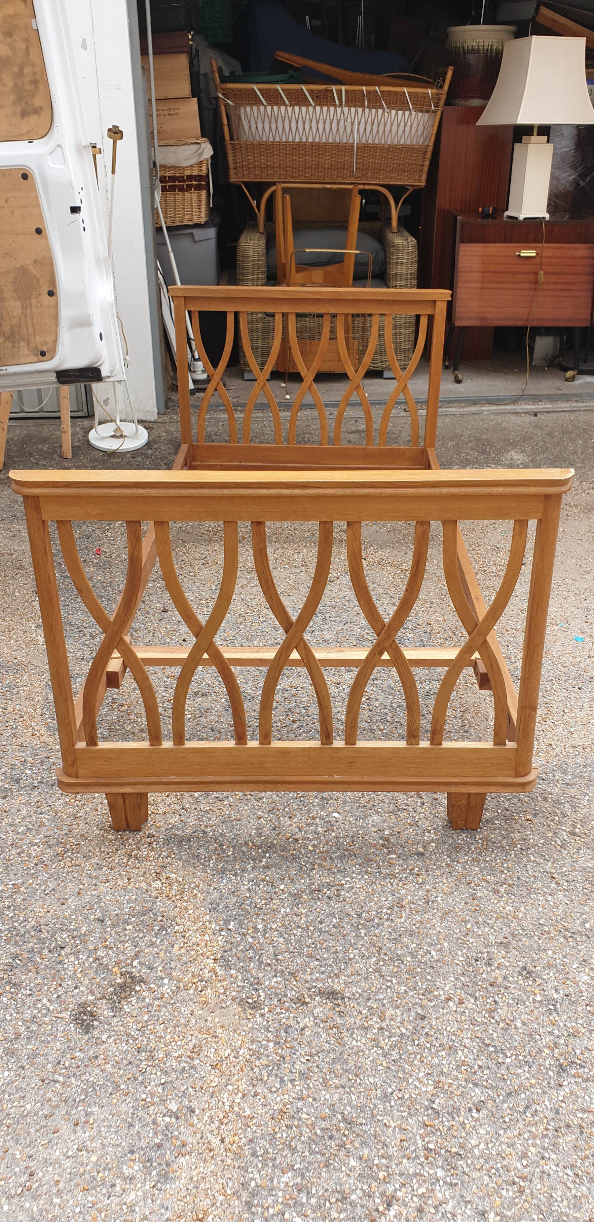 Wooden bed from the 60s