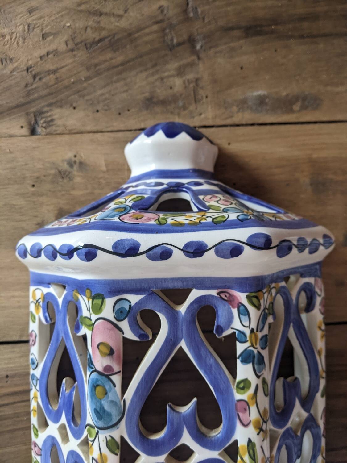 Pair of ceramic wall lights