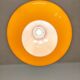 Suspension boule XL en opaline orange des années 60/70