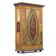 Rustic Farmhouse Antique Original Folk Art Painted Bridal Cabinet