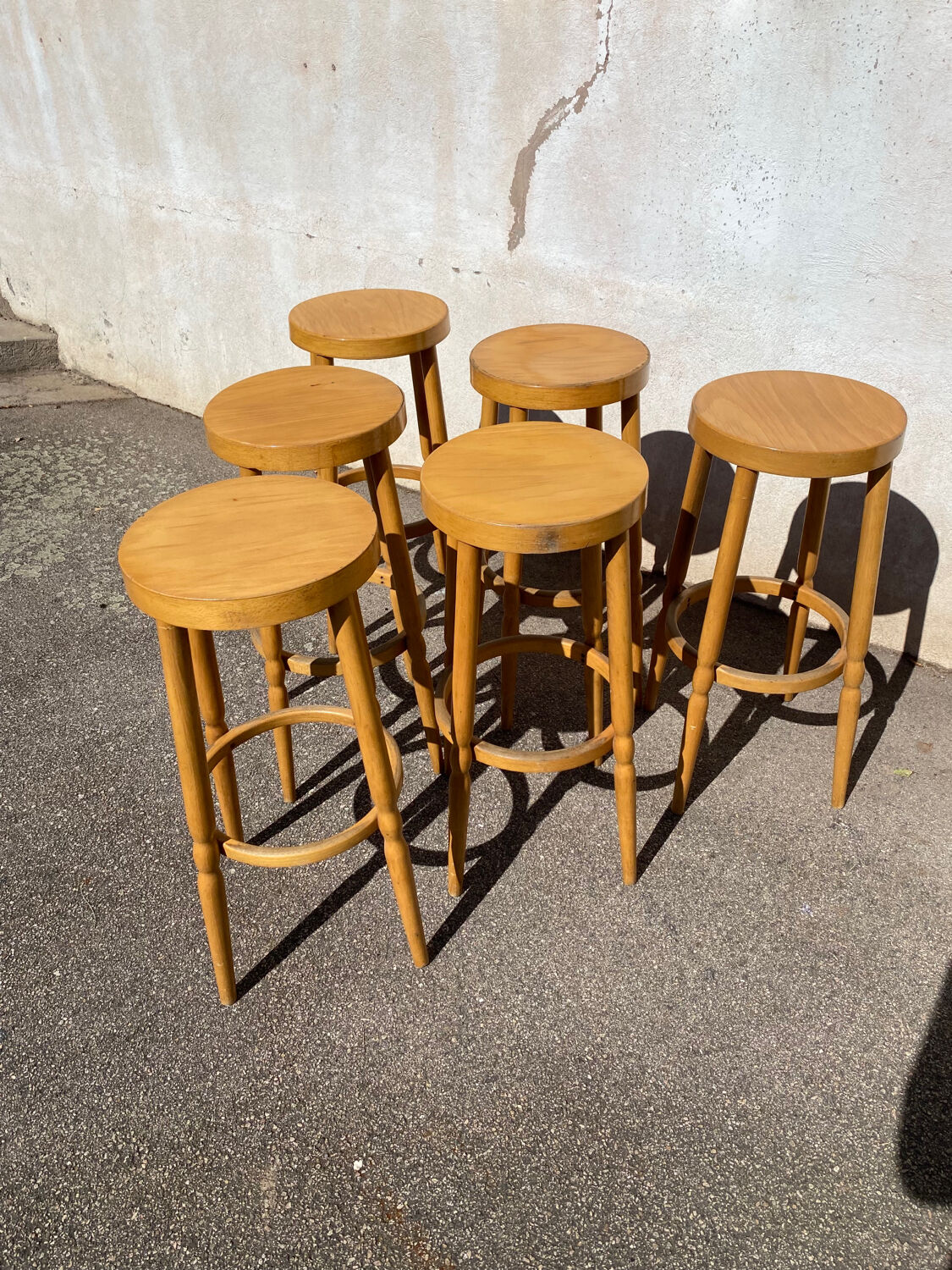 Set of 6 Baumann bistro stools