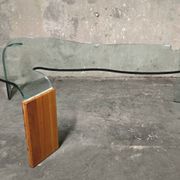 Hans von Klier for FIAM, coffee table in glass, glass, 1990s, Italy