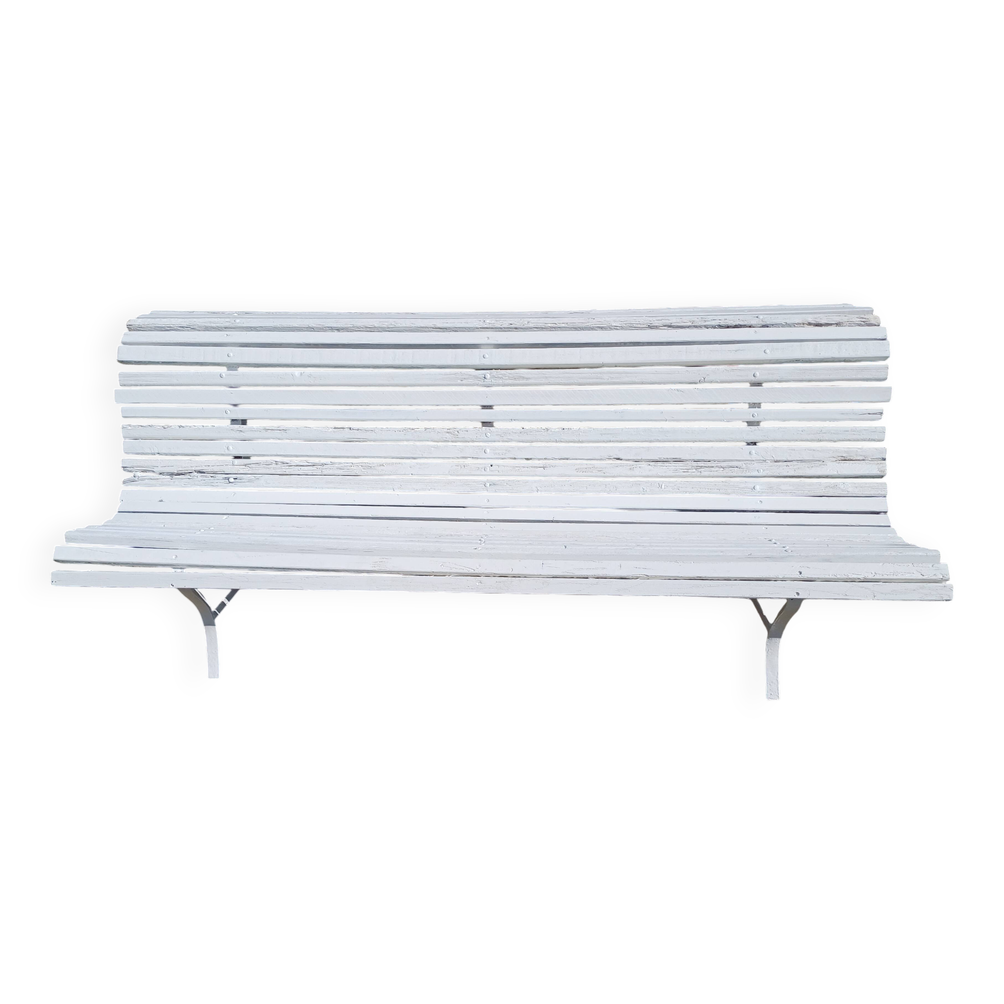 Iron and Wood Bench from the 50s