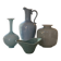 Mid-century modern set of 4 ceramic vases by Rörstrand, Gunnar Nylund, Sweden, 1950s.
