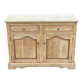 Buffet de type parisien rénové en bois massif brut clair