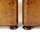 Minimalistic Art Deco Bedside Tables In Walnut Veneer, Czechoslovakia 1930s