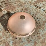 Globe coupole, en verre dépoli et verre transparent rose, Art Déco