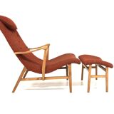 Scandinavian beech armchair, Sweden, 1960