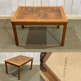 Danish teak and tiled coffee table from the 70s