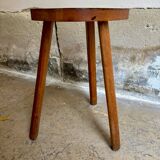 Wooden bean tripod stool no. 2