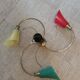 Lustre verre et laiton vintage