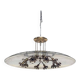 Chandelier in glass and brass attributed to Pietro Chiesa for Fontana Arte, 1940s.