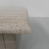 Travertine coffee table