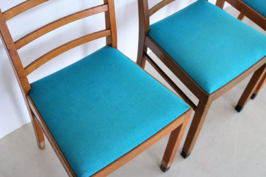 Ensemble de 6 chaises à manger danoises 1960