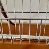 End of sofa magazine holder chrome 1970