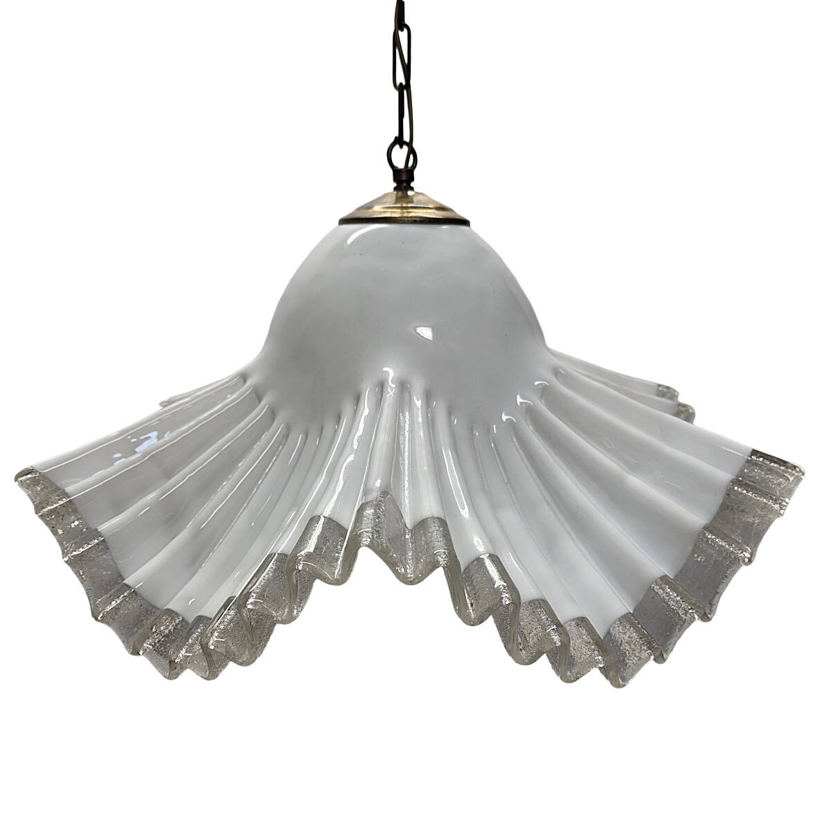 Lampe à pendentif Murano Fazzoletto, années 1970