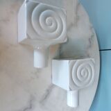 Pair of 1960 ceramic wall lights