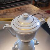 Limoges porcelain sugar bowl – gold decoration – 1950s