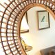 Set of 3 Rattan and Bamboo Mirrors, 1950s/60s