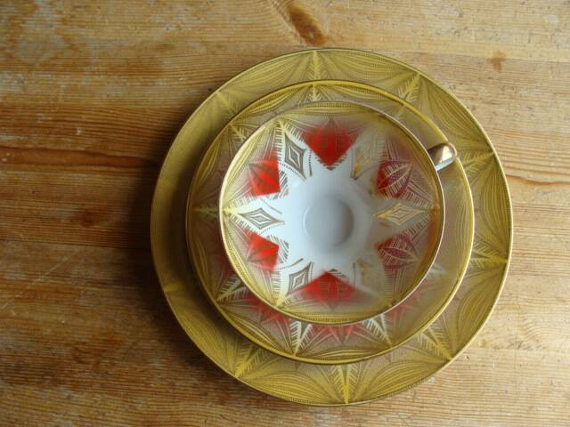 Bavaria Art Deco cup and saucers