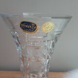 Bohemian crystal vase