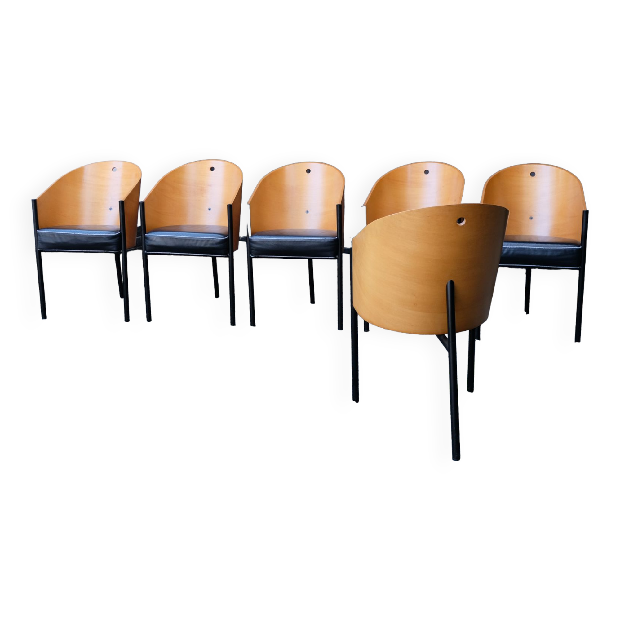 Set of 6 Costes chairs by Philippe Starck, unknown edition