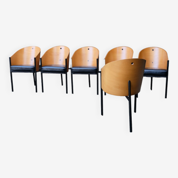 Set of 6 Costes chairs by Philippe Starck, unknown edition
