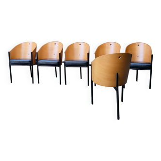 Set of 6 Costes chairs by Philippe Starck, unknown edition
