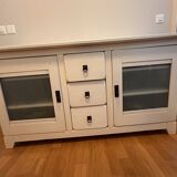 Solid wood sideboard with patina