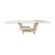Table basse en travertin design des années 70