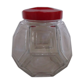 Bocal d'épicerie ancien en verre