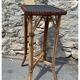Sellette ancienne porte-plante en bois rotin et osier