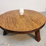 Vintage tripod coffee table brutalist style