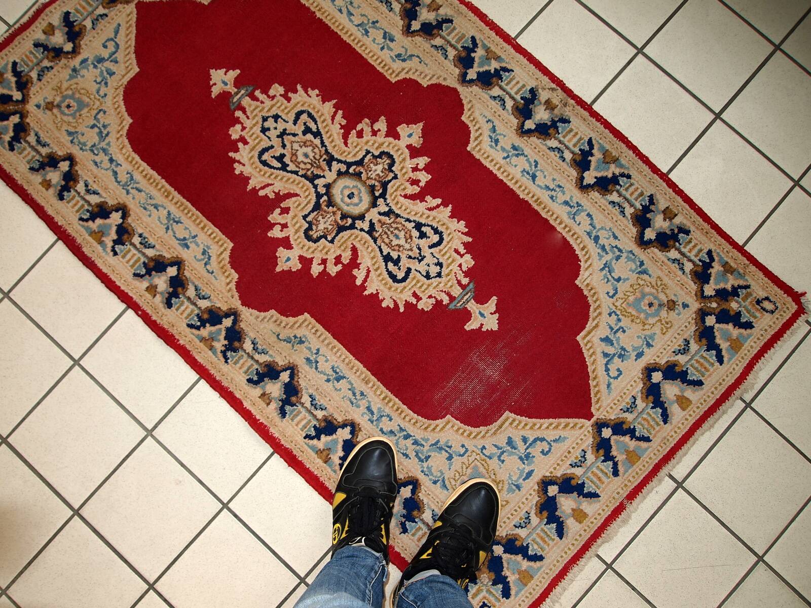 Tapis Vintage Kerman en Laine, Années 1970, Élégance Classique du Moyen-Ori