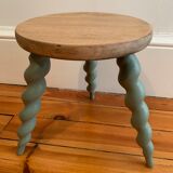 Painted tripod stool