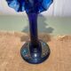 Handcrafted blown glass candle holder