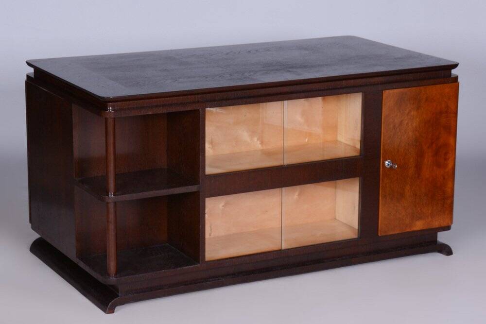 Art Deco Czechia Writing Table in Oak and Ash, 1930s