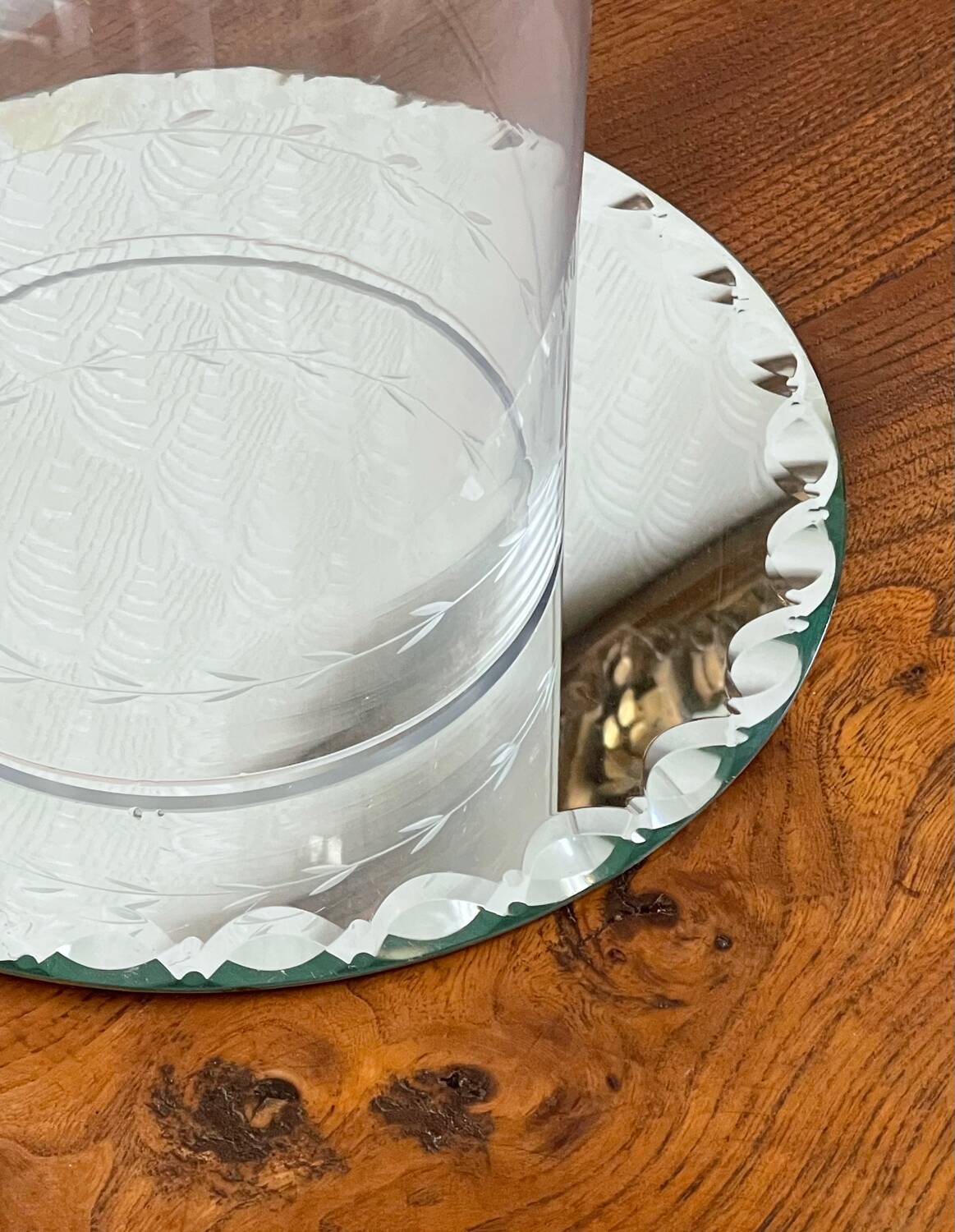 Antique cloche and its tray