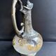 Glass or gold crystal ewer – Gallia Métal Alfénide for Christofle