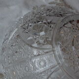 Cut crystal salad bowl
