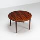 Table à manger ovale Kai Kristiansen en palissandre Villy Schou Andersen Danemark 1960