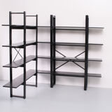 Ebonized Oak Shelving Units Denmark, Niels Gammelgaard 1970s