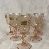 Verres à liqueur rosaline