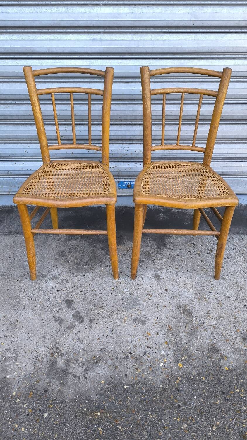Paire de chaises bistrot, années 30